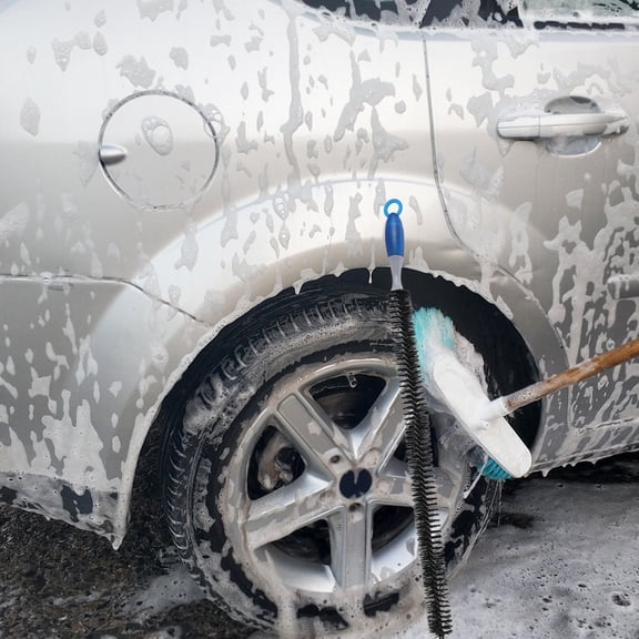 DEEPCRAFF Reusable Bendable Car Engine and Wheel Hub Brush for Thorough Auto Detailing
