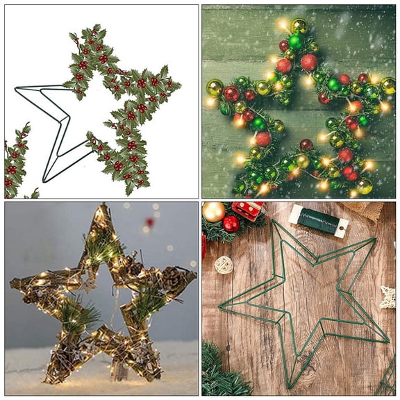 DEEPCRAFF Wire Wreath Shaped Frame Iron for Craft Enthusiasts 1Pcs