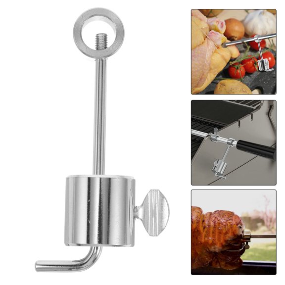 DEEPCRAFF Rotisserie Balance Weights Sturdy Support Bbq Tool for Home Plated Silver