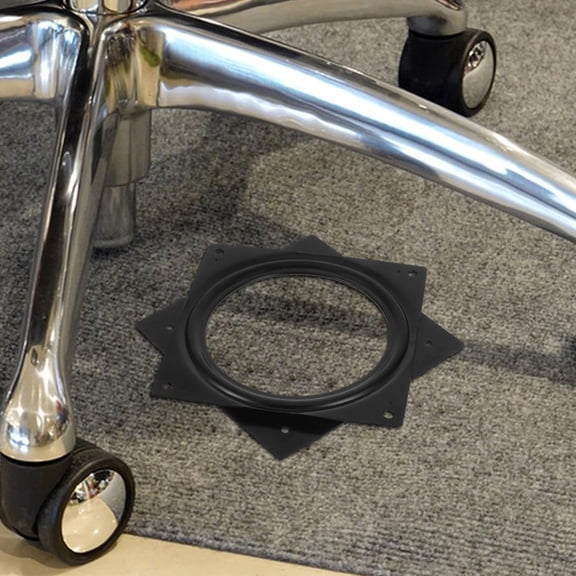 DEEPCRAFF Black Round Swivel Plate Replacement for Bar Stools, Chairs, and Household Turntables - and Easy to Install