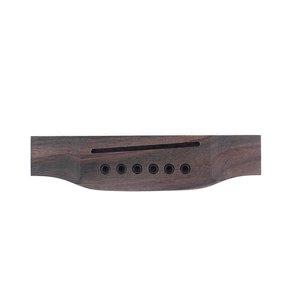 DEEPCRAFF Rosewood Acoustic Guitar Bridge Replacement in Coffee Color, Precisely Shaped for Tone and Easy Installation