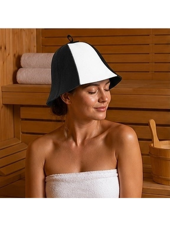 Sauna Accessory Felt Hat for Men and Women, Breathable Heat Retention Cap for Hot Sessions