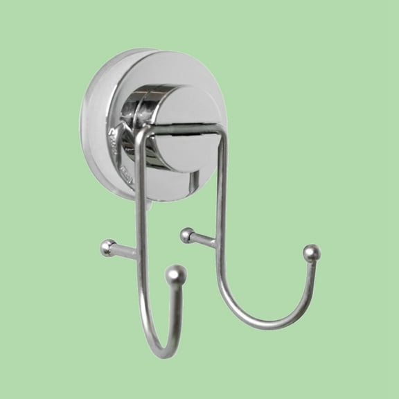 DEEPCRAFF Seamless Strong Double Hooks for Towel Bathroom Use 1Pcs