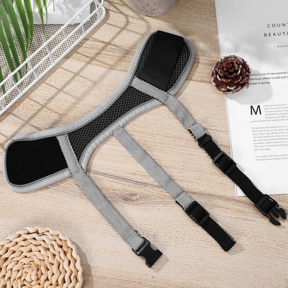 DEEPCRAFF Silver Adjustable Dog Mouth Cover Soft Breathable Muzzle for Barking and Grooming