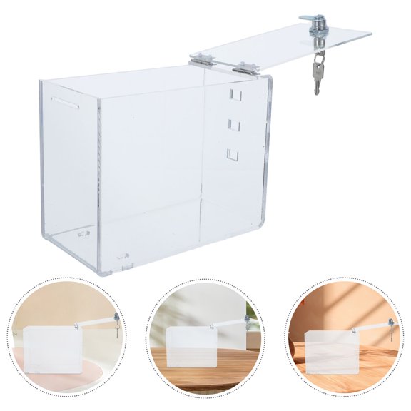DEEPCRAFF Single Compartment Acrylic Cell Phone Locker with Tamper Resistant Lock