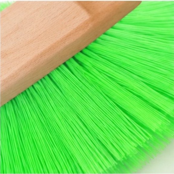 DEEPCRAFF Slap Brush for Ceiling Texture with Wooden Handle Green Synthetic Fiber