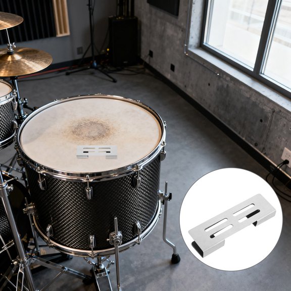 DEEPCRAFF Plated Drum Hoop Protector for Bass Drum with Non- Rubber Padding and Impact Absorption
