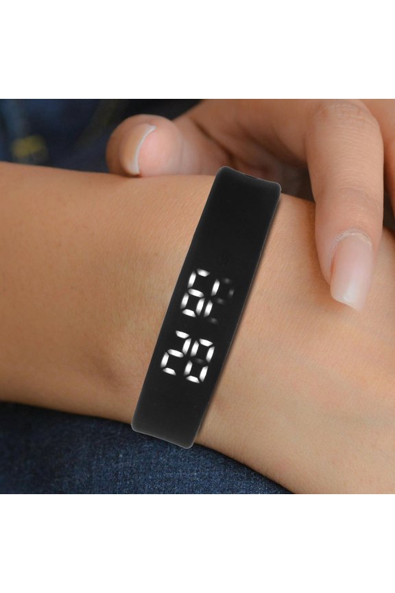 Steps Monitor Bracelet Smart Wristband in Black 1Set for Outdoor Activities