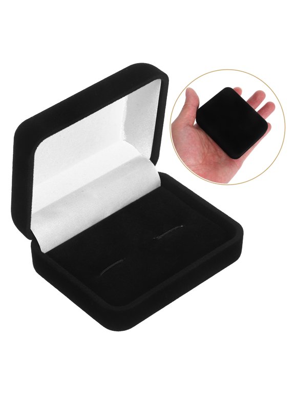 Sophisticated Velvet Cufflink Case for Storage and Display with Scratch Protection