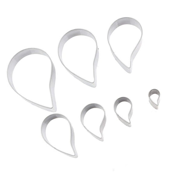 DEEPCRAFF Stainless Steel Biscuit Mold 7Pcs for Special Day Baking Spiral Shape