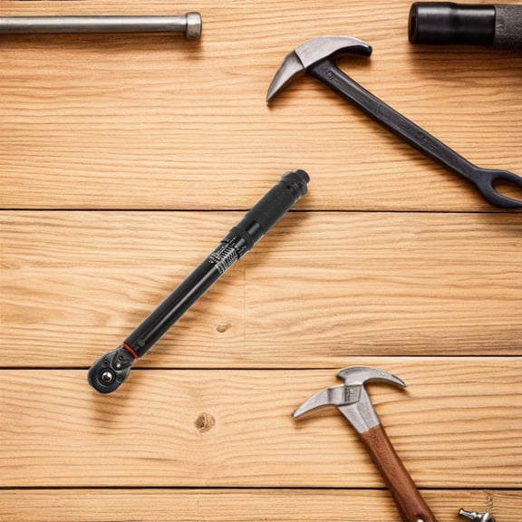 DEEPCRAFF Black Steel Torque Wrench with Click Adjustment for Mechanics and Automotive Applications