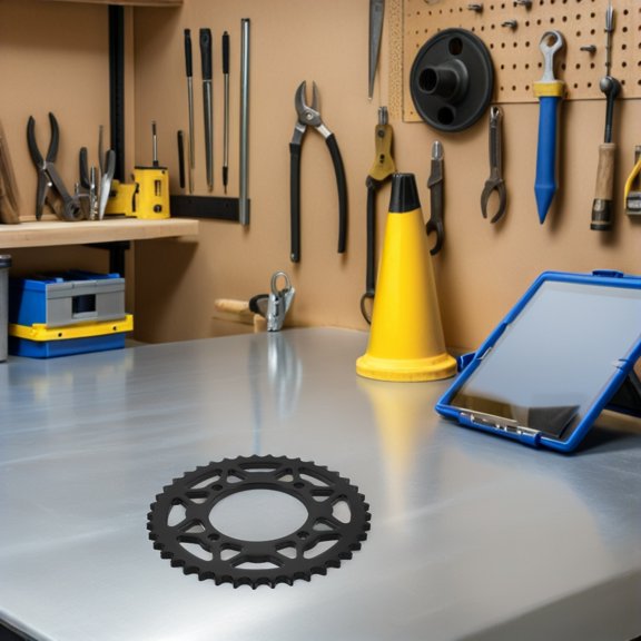 DEEPCRAFF Steel Rear Chain Sprocket for Motorcycle with Precision Gear Design and Easy Installation