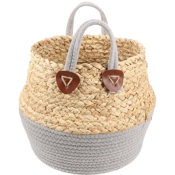 DEEPCRAFF Large Corn Rope Storage Basket Assorted Color for Blankets and Laundry Decor