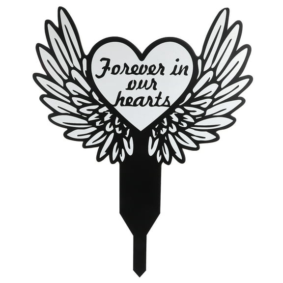 DEEPCRAFF Gravesite Decorations Cemetery Cemetery Cross Stake Acrylic Memorial Outdoor Use 1Pcs