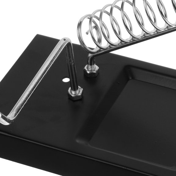 DEEPCRAFF Black Soldering Iron Holder Stand, Sturdy Bench Support Station with Hook Design for Precise Welding Repair Work