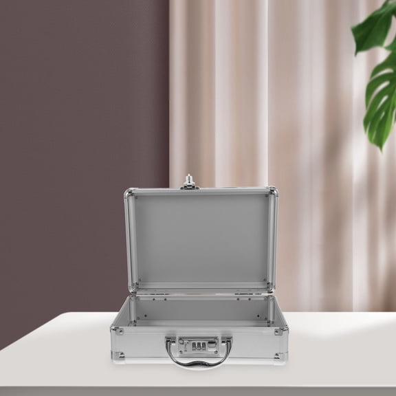 DEEPCRAFF Portable Metal Tool Case with Combination Password Lock, Handle for Secure Storage and Easy Transport