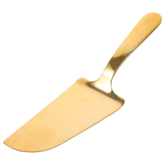 DEEPCRAFF Golden Stainless Steel Cake Shovel - Multi-Purpose Baking Tool for Pizza, Cakes, Desserts, Pastries and More