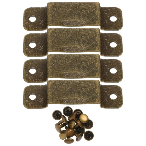DEEPCRAFF Tape Measure Clip Holder Set, Golden Iron Rectangular Design for Workshop, Construction, and Everyday Use