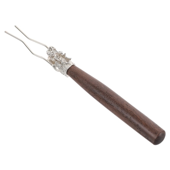 DEEPCRAFF Copper Tea Cup Clip with Wooden Handle, Anti-Scald Design for Safe Home Use and Easy Grip