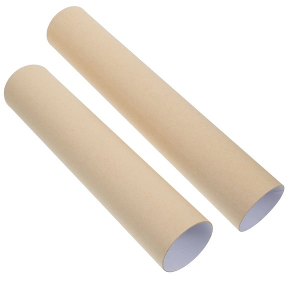 DEEPCRAFF Adjustable Khaki Mailing Tube for Posters, Scrolls, Paintings - Extendable Paper Storage Tube for Art and Documents