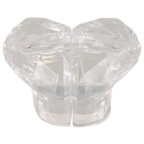 DEEPCRAFF Toilet Button Pusher 2Pcs Heart Shaped Transparent for Bathroom Renovation