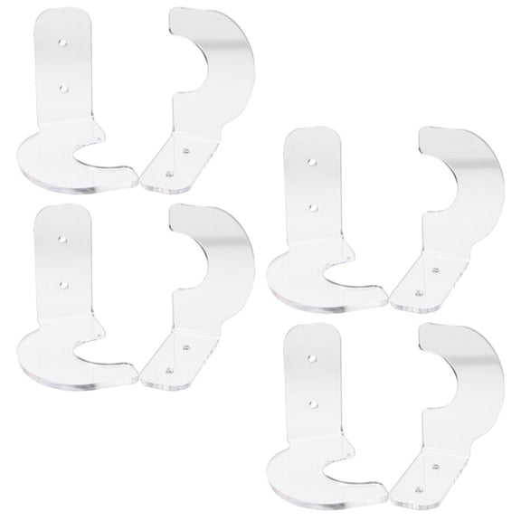 DEEPCRAFF Baseball Bat Storage Rack Metal Transparent 4 Pairs