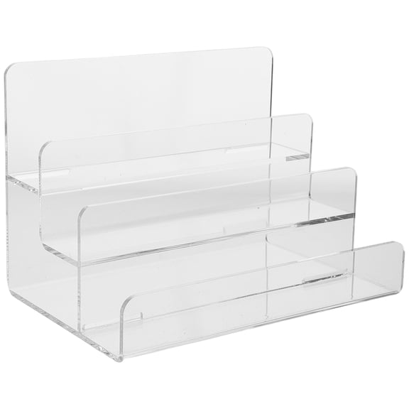 DEEPCRAFF Transparent Acrylic Handbag Rack Display Stand with Multilayer Organizer for Retail and Exhibitions