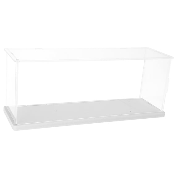 DEEPCRAFF Transparent Acrylic Collectibles Display Case with Waterproof Design for Home Office