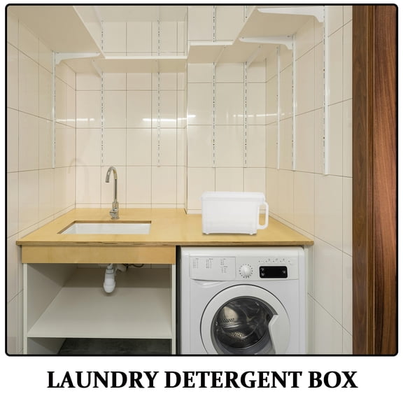 DEEPCRAFF Laundry Detergent Storage Container Plastic with Airtight Lid for Freshness