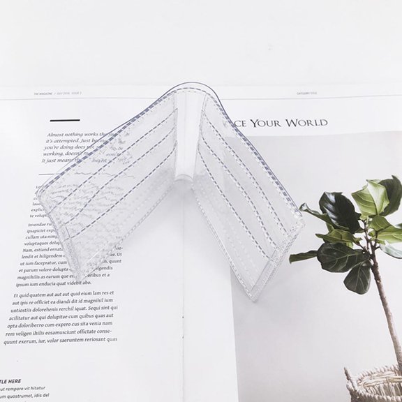 DEEPCRAFF Premium Transparent PVC Card Bag Portable Storage Solution for Organizing Essentials