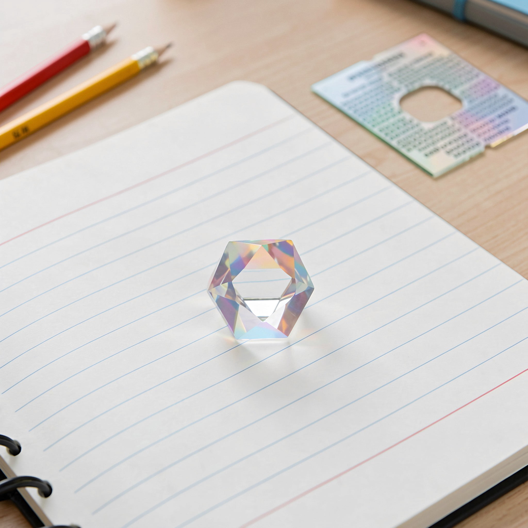 Lab Baker Science DEEPCRAFF Transparent Optical Glass Handheld Prism for Physics Lab and ...