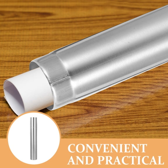 DEEPCRAFF Plated Silver Metal Certificate Collection Tube Ideal for Home and Office Use