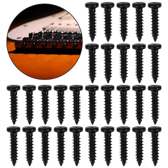 DEEPCRAFF Tuning Peg Screws Black Thread Diameter 2Mm 50 Pcs Set