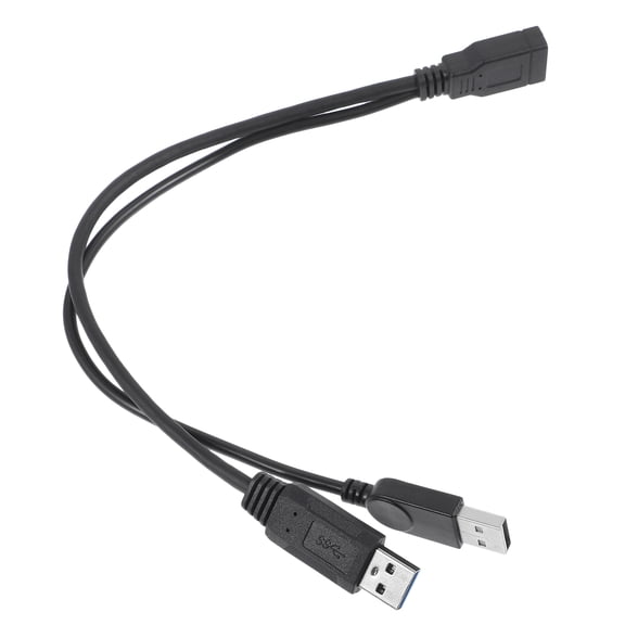DEEPCRAFF USB Adapter Y Cable Black Durable for Portable Hard Drive Power and Data