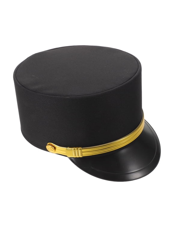 Unisex Black Engineer Hat Comfortable Breathable for Costume