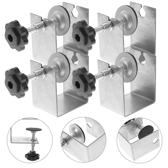 DEEPCRAFF 4Pcs Universal C Clamp Cabinet Installation Tool Smooth Stainless Steel