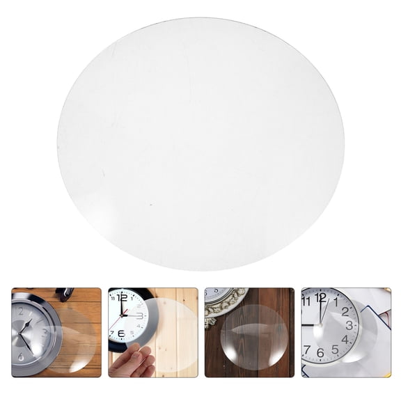 DEEPCRAFF Universal Clear Convex Glass Dome Clock Face Replacement for Wall Clock Repair and Home Decor