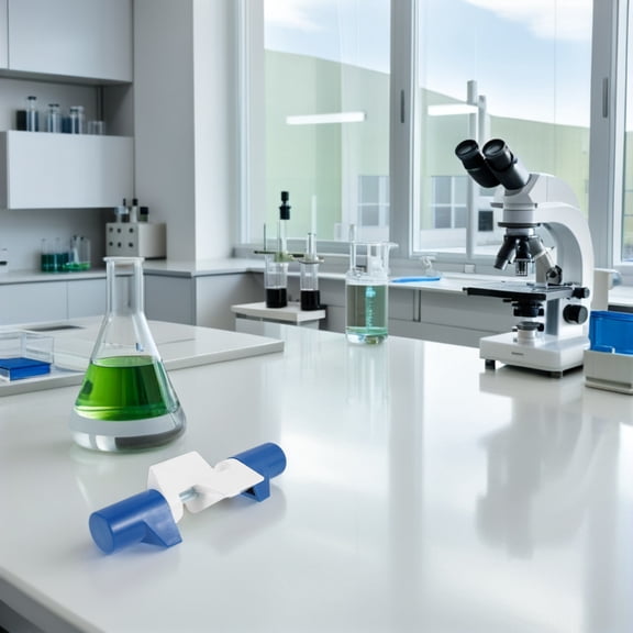 DEEPCRAFF Heavy Duty Lab Clamp Stand with Dual Thumbscrews and Secure Equipment Support in Laboratory Settings