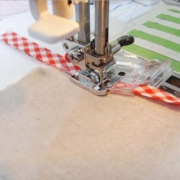 DEEPCRAFF Adjustable Zipper Foot Sewing Machine Bias Binder for Fabric Edging 1 Set and Easy to Use