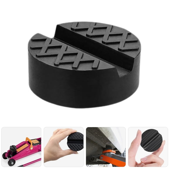 DEEPCRAFF Vehicle Jack Rubber Pad Black Non Skid Support Block for Car Floor Jack Reliable
