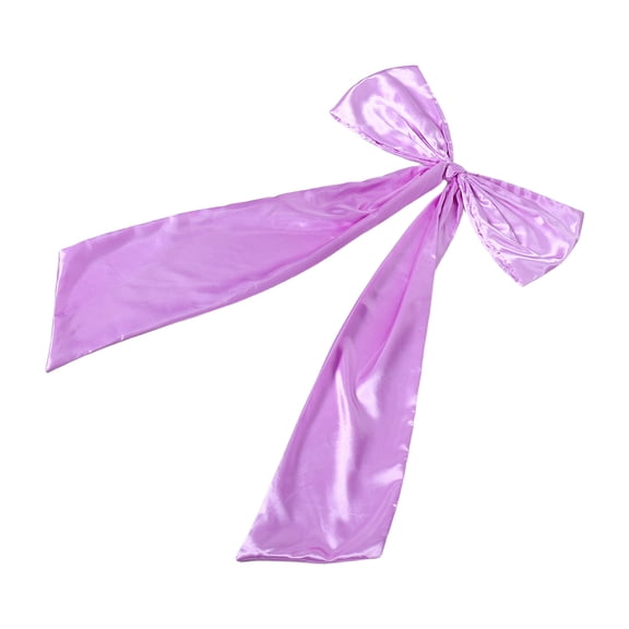 DEEPCRAFF Elegant Violet Satin Bow for Wedding Bride and Party Decoration Indoor Outdoor