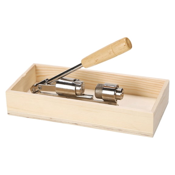 DEEPCRAFF Walnut Opener with Lever Principle for Home Use Khaki Stainless Steel 4 5CM