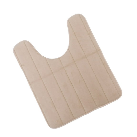 DEEPCRAFF Warm Toilet Seat Cushion Soft Reusable U Shape Cover Light Brown 1Pack