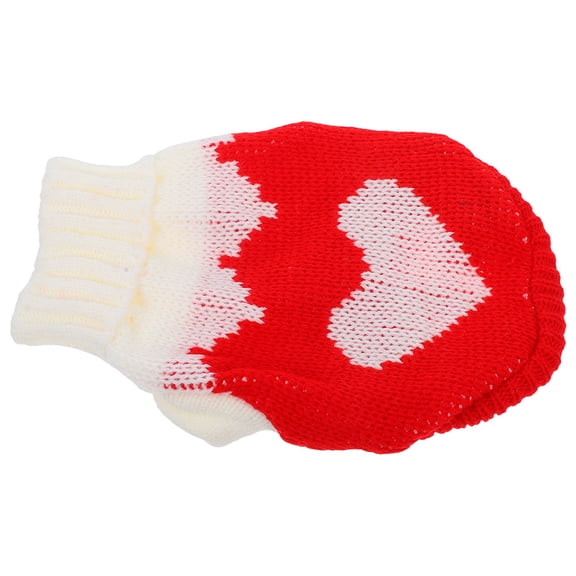 DEEPCRAFF Multi-Knit Heart Pattern Pet Sweaters for Cats and Dogs, and Versatile