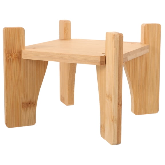 DEEPCRAFF Water Dispenser Floor Stand Square Wood Pedestal Stand Home Decor 1Pcs