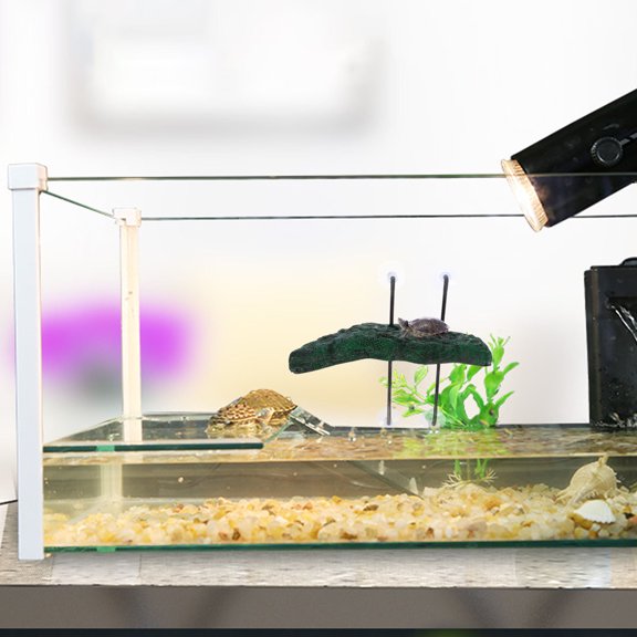 DEEPCRAFF Wear Resistant Multi Purpose Floating Turtle Tank Dock and Decorative Resting Platform