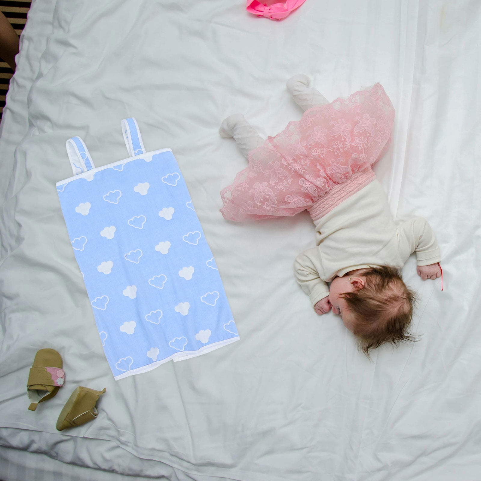 DEEPCRAFF Wearable Bath Robe Blue 1Set Soft and Comfortable for Bath ...