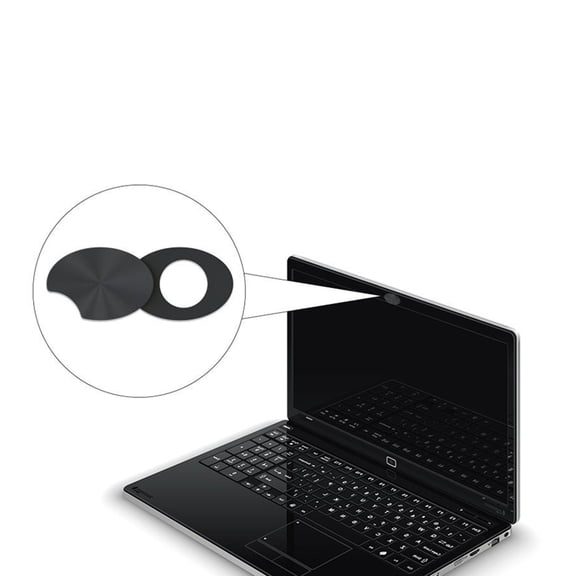 DEEPCRAFF Privacy Webcam Cover Slider for Laptop and Tablet, ABS Plastic, Black, Protect Your Privacy Easily