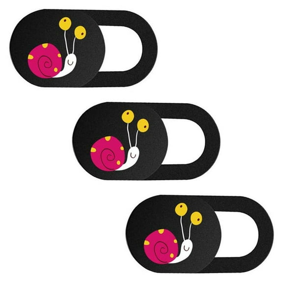 DEEPCRAFF 3-Pack Ultra-Thin Webcam Cover Privacy Slider, Assorted Colors, ABS Material for Laptop and