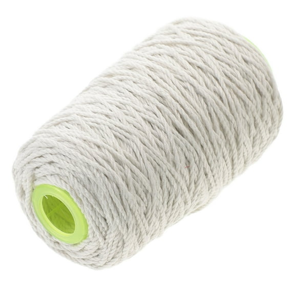 DEEPCRAFF White Cotton Twine String for Crafts, Garden Wrapping, and Wear-Resistant Rope for Projects